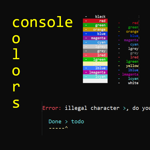 console-colors logo